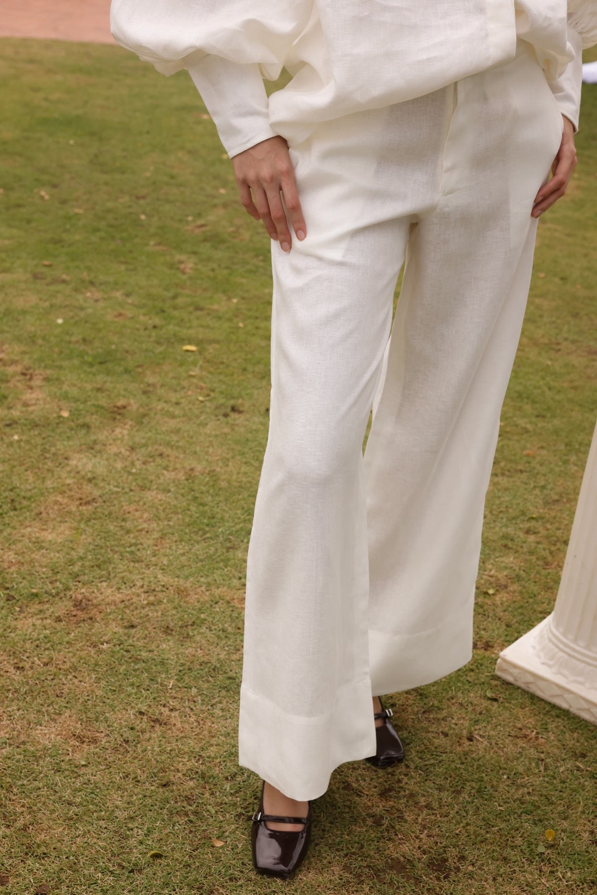 Bellagio Set - Pant conjunto de lino Antoniette detalle